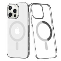 Newface iPhone 12 Pro Max Kılıf Element Magneticsafe Sert Kapak - Gümüş