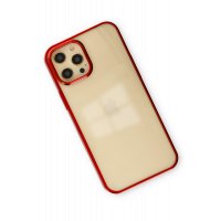 Newface iPhone 12 Pro Max Kılıf Element Silikon - Kırmızı