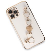 Newface iPhone 12 Pro Max Kılıf Esila Silikon - Beyaz