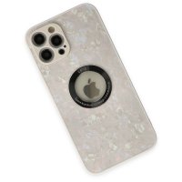 Newface iPhone 12 Pro Max Kılıf Estel Silikon - Estel Beyaz