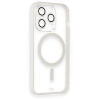 Newface iPhone 12 Pro Max Kılıf Grand Magneticsafe Kapak - Beyaz
