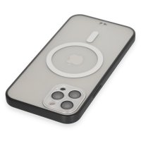 Newface iPhone 12 Pro Max Kılıf Grand Magneticsafe Kapak - Siyah