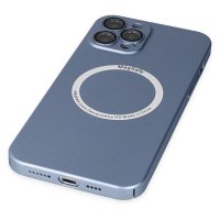 Newface iPhone 12 Pro Max Kılıf Jack Magneticsafe Lens Silikon - Sierra Blue