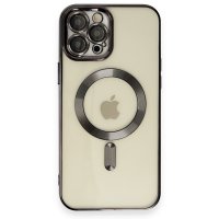 Newface iPhone 12 Pro Max Kılıf Kross Magneticsafe Kapak - Siyah