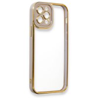 Newface iPhone 12 Pro Max Kılıf Liva Lens Silikon - Lila