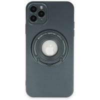 Newface iPhone 12 Pro Max Kılıf Lukka Magneticsafe Kapak - Koyu Yeşil