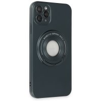 Newface iPhone 12 Pro Max Kılıf Lukka Magneticsafe Kapak - Koyu Yeşil