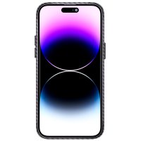 Newface iPhone 12 Pro Max Kılıf Mekanik Magsafe Kapak - Derin Mor