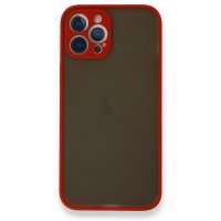 Newface iPhone 12 Pro Max Kılıf Montreal Silikon Kapak - Kırmızı