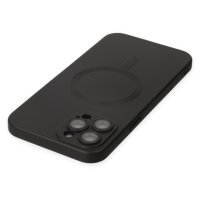 Newface iPhone 12 Pro Max Kılıf Moshi Lens Magneticsafe Silikon - Siyah