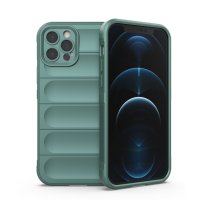 Newface iPhone 12 Pro Max Kılıf Optimum Silikon - Koyu Yeşil
