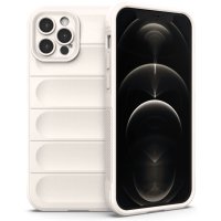 Newface iPhone 12 Pro Max Kılıf Optimum Silikon - Krem