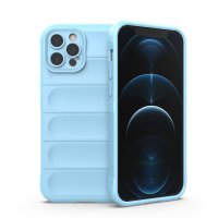 Newface iPhone 12 Pro Max Kılıf Optimum Silikon - Sky Blue