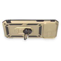 Newface iPhone 12 Pro Max Kılıf Pars Lens Yüzüklü Silikon - Gold