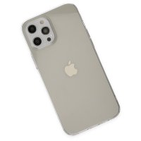 Newface iPhone 12 Pro Max Kılıf Pc Sert Şeffaf Kapak - Şeffaf