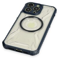 Newface iPhone 12 Pro Max Kılıf Prag Magneticsafe Kapak - Lacivert