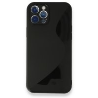 Newface iPhone 12 Pro Max Kılıf S Silikon - Siyah