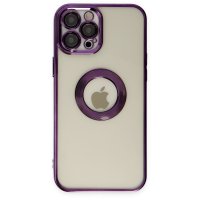 Newface iPhone 12 Pro Max Kılıf Slot Silikon - Mor