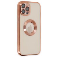 Newface iPhone 12 Pro Max Kılıf Slot Silikon - Rose Gold