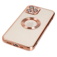 Newface iPhone 12 Pro Max Kılıf Slot Silikon - Rose Gold