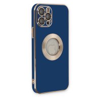Newface iPhone 12 Pro Max Kılıf Store Silikon - Mavi