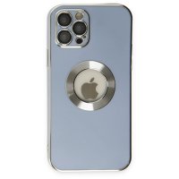 Newface iPhone 12 Pro Max Kılıf Store Silikon - Sierra Blue