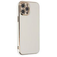 Newface iPhone 12 Pro Max Kılıf Volet Silikon - Beyaz