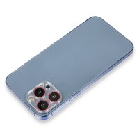 Newface iPhone 12 Pro Max Shine Kamera Lens Koruma Cam - Pembe