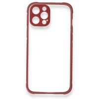 Newface iPhone 12 Pro Max Kılıf Miami Şeffaf Silikon - Fuşya