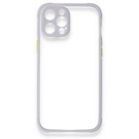 Newface iPhone 12 Pro Max Kılıf Miami Şeffaf Silikon - Lila