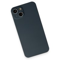 Newface iPhone 13 Kılıf 360 Mat Full Body Silikon Kapak - Açık Mavi