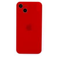 Newface iPhone 13 Kılıf 360 Mat Full Body Silikon Kapak - Kırmızı