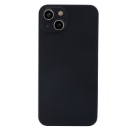 Newface iPhone 13 Kılıf 360 Mat Full Body Silikon Kapak - Siyah
