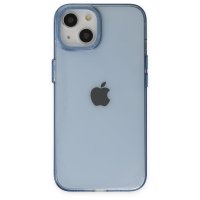 Newface iPhone 13 Kılıf Anka PC Sert Metal Kapak - Mavi