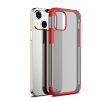 Newface iPhone 13 Kılıf Armor Shield Silikon - Kırmızı