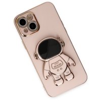 Newface iPhone 13 Kılıf Aston Stand Silikon - Pembe