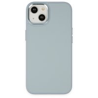 Newface iPhone 13 Kılıf Asya Deri Silikon - Sierra Blue