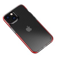 Newface iPhone 13 Kılıf Bambi Karbon Silikon - Kırmızı