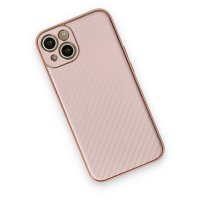 Newface iPhone 13 Kılıf Coco Karbon Silikon - Pembe
