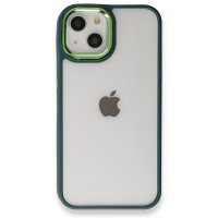 Newface iPhone 14 Plus Kılıf Dora Kapak - Haki Yeşil