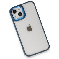 Newface iPhone 14 Plus Kılıf Dora Kapak - Mavi