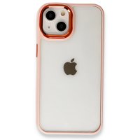 Newface iPhone 14 Plus Kılıf Dora Kapak - Pudra