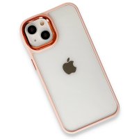 Newface iPhone 14 Plus Kılıf Dora Kapak - Pudra