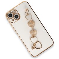 Newface iPhone 13 Kılıf Esila Silikon - Beyaz