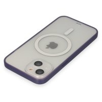 Newface iPhone 13 Kılıf Grand Magneticsafe Kapak - Mor