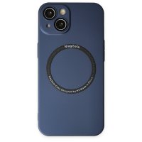 Newface iPhone 13 Kılıf Jack Magneticsafe Lens Silikon - Lacivert
