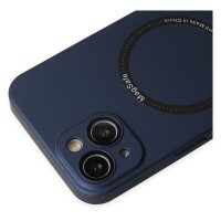 Newface iPhone 13 Kılıf Jack Magneticsafe Lens Silikon - Lacivert