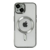 Newface iPhone 13 Kılıf Kross Magneticsafe Kapak - Gümüş