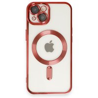 Newface iPhone 13 Kılıf Kross Magneticsafe Kapak - Kırmızı