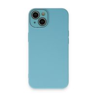 Newface iPhone 13 Kılıf Lansman Glass Kapak - Mavi